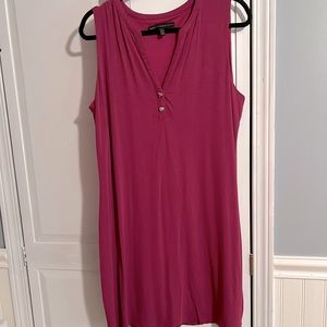 WHBM tee shirt dress - deep pink - L